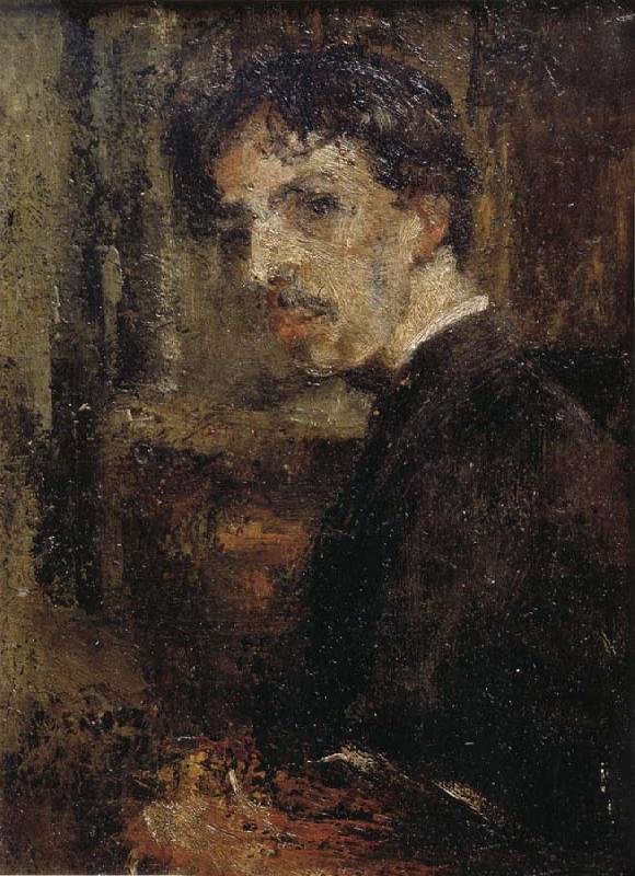 James Ensor Self-Portrait,Called The Little Head oil painting image
